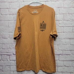 Howitzer Patriot Viking Skull Graphic Shirt Mens 2X Oversized Outdoor Streetwear